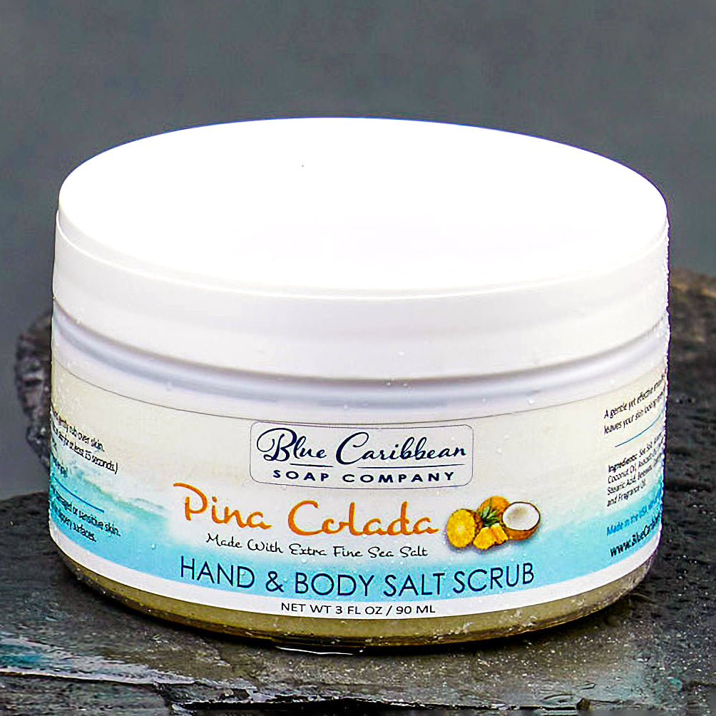 Blue Caribbean Scrub, 8 oz-Pina Colada