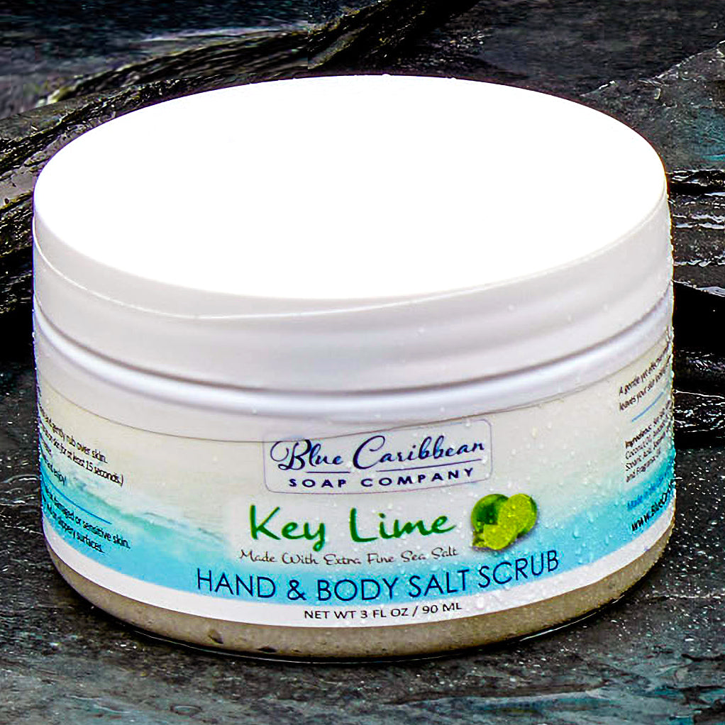Blue Caribbean Scrub, 8 oz-Key Lime