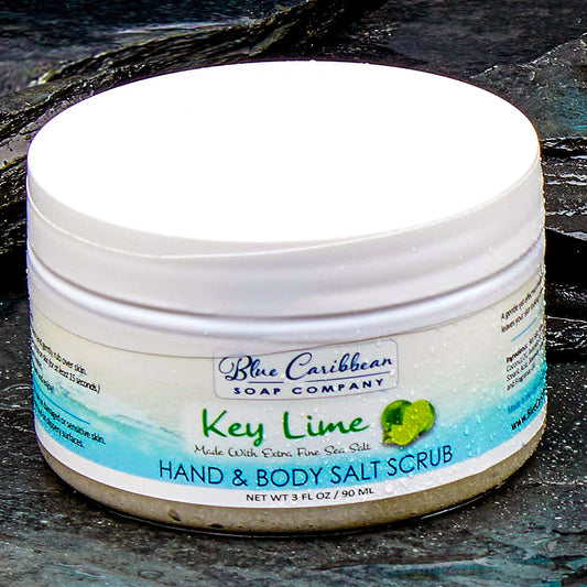 Blue Caribbean Scrub, 8 oz-Key Lime